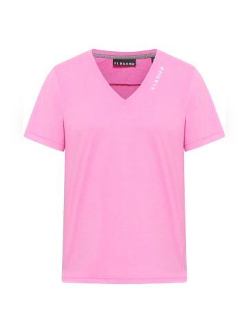 ELBSAND T-Shirt Talvi in Magenta Sky Melange