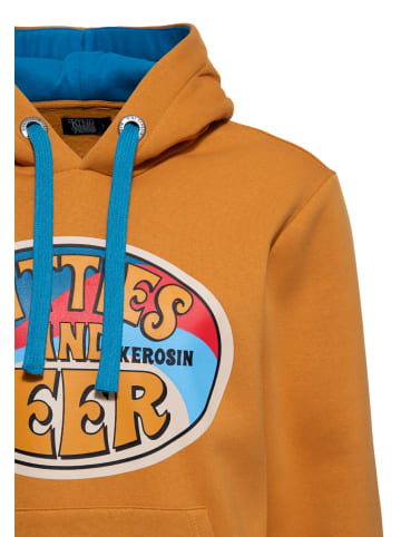 King Kerosin King Kerosin Hoodie Titties and Beer in senf