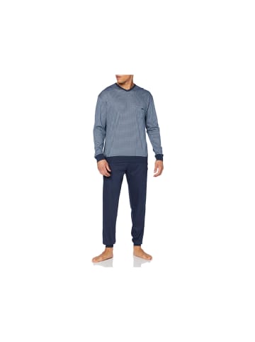 Calida Pyjama lang für Herren in unifarben in uni