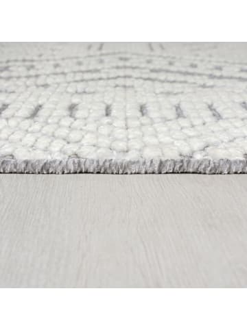 KADIMA DESIGN Robuster, stilvoller maschinenwaschbarer Teppich, maschinengefertigt in Grau