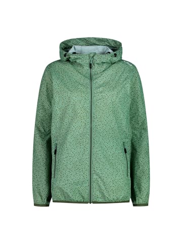cmp Woman Rain Fix Hood Jacket in Grün
