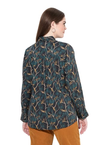 Ulla Popken Hemdbluse in efeu grün