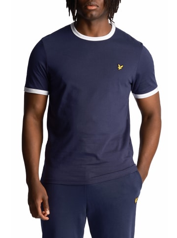 Lyle & Scott T-Shirt in Marine/Weiß