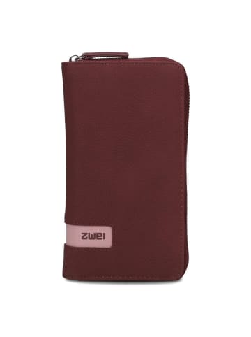 Zwei Mademoiselle Geldbörse 20 cm in rubin