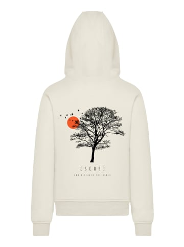 F4NT4STIC Hoodie Escape Discover the World Tree Birds in Whitesand
