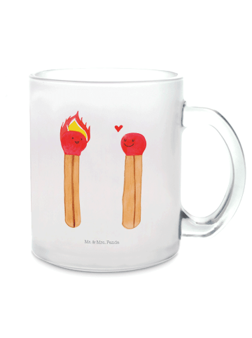 Mr. & Mrs. Panda Tee Tasse Streichhölzer ohne Spruch in Transparent