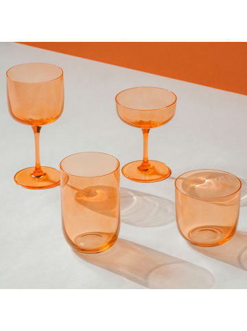 like. by Villeroy & Boch 6er Set Sektschalen / Dessertschalen Like Glass 100 ml in Apricot