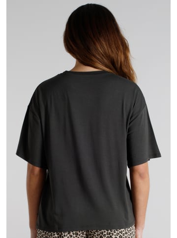 Tom Tailor T-Shirt Naila in grau-dunkel-uni