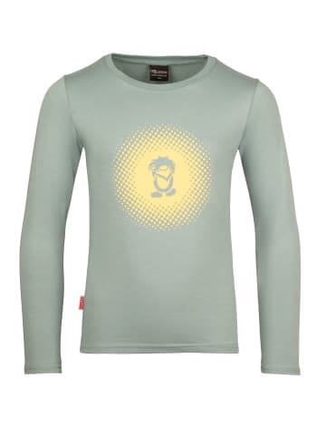 Trollkids Longsleeve "Pointillism" in Gletschergrün/Limonade