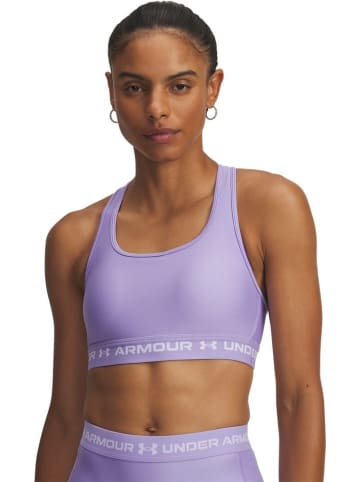Under Armour Sport-BH "Crossback Mid Bra" in Lila