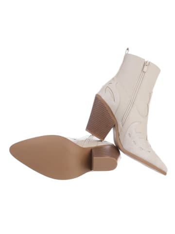 Ital-Design Stiefelette in Beige