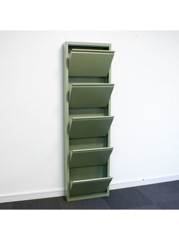 ebuy24 Schuhschrank Pisa 9 Grün 150 x 16 cm