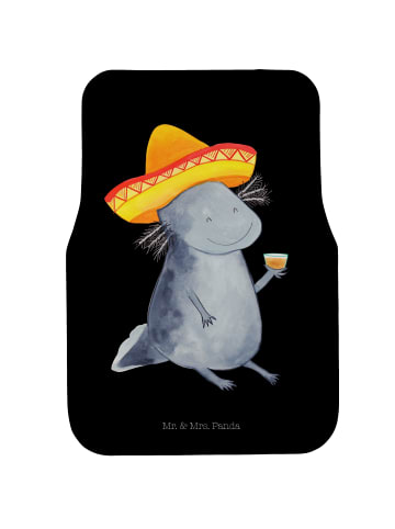 Mr. & Mrs. Panda Fahrer Autofußmatte Axolotl Tequila ohne Spruch in Schwarz