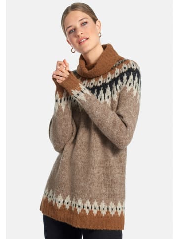 DAY.LIKE Pullover alpaca in CAMEL/MULTICOLOR