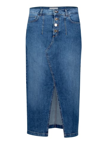 CARTOON Jeansrock mit Waschung in Dark Blue Denim