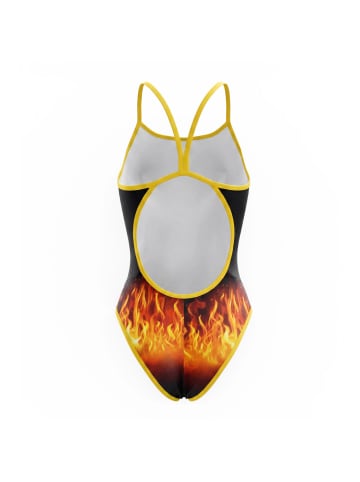 Turbo Badeanzug Sport Dragon Fire in schwarz