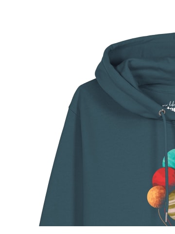 wat? Apparel Sweatshirt Balloon Spaceman in Petrol