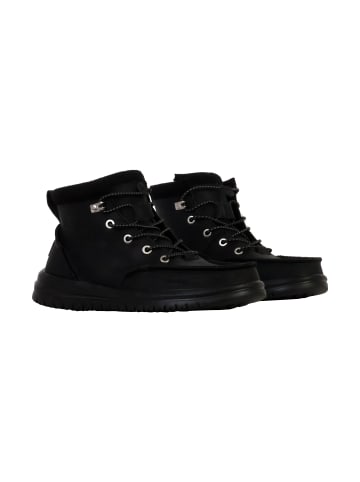 Hey Dude Bradley Classic Tumbled – Hoher Mokassin mit Schnürung Schwarz
