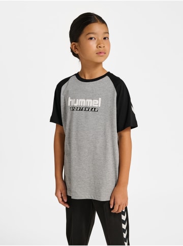 Hummel T-Shirt Hmljr Logo Lebensstil Kinder in GREY MELANGE