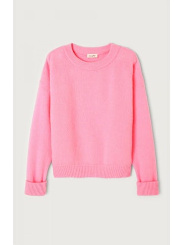 American Vintage Pullover PULL AMPLE ML COL R in Rose Fluo Chine