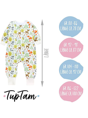 TupTam Babyschlafsäcke mit Beinen und Ärmel in grün-kombi