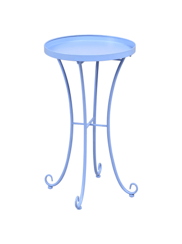 Beliani Runder Tisch CAVINIA in Blau - (W) 40 x (H) 64 x (L) 40 cm