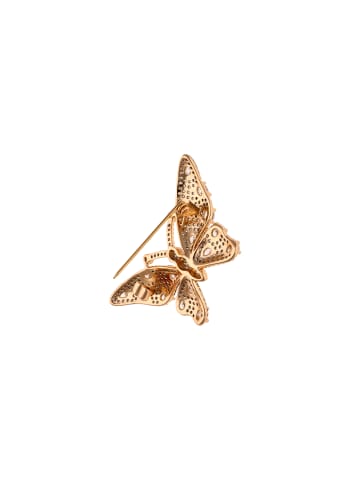 faina Women Brooch With Butterfly Motif in Rose Gold
