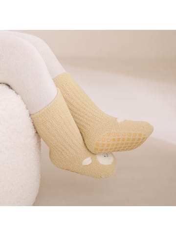 MUNADUNA 5er-Set Wärmefleece-Schaf-Fußbodensocken