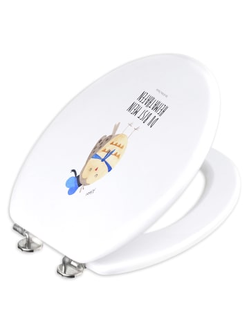 Mr. & Mrs. Panda WC Sitz Eule Matrose mit Spruch in Weiß