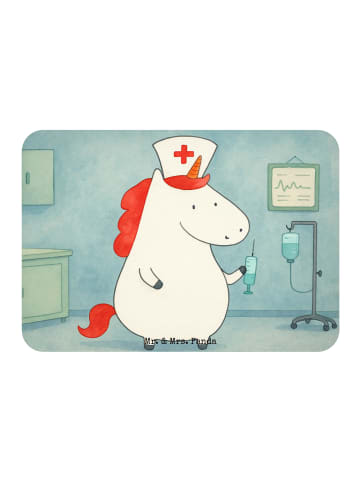 Mr. & Mrs. Panda Magnet Einhorn Krankenschwester Design ohne Spruch in Weiß