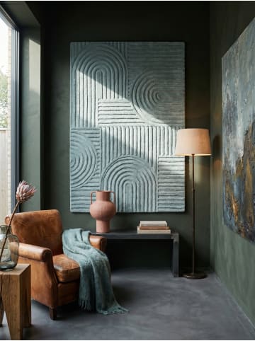 KADIMA DESIGN Teppich Wolle Handgetuftet LEVEN Skandinavisch Geometrisch Modern in Türkis