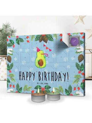 Mr. & Mrs. Panda Duftkerzen Adventskalender Avocado Geburtstag m... in Eisblau