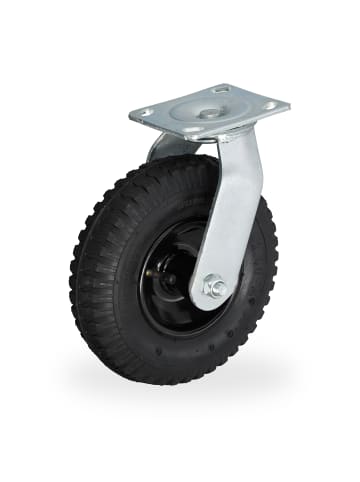 relaxdays Lenkrolle in Schwarz - 2.50-4