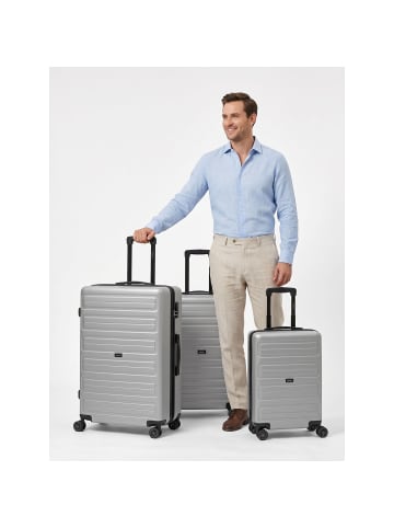 Redolz Essentials 08 3-SET 4 Rollen Kofferset 3-teilig in silver-colored 2