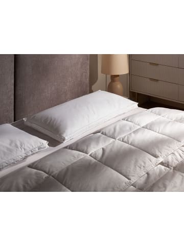 Beliani Kissen FELDBERG in Weiß - (W) 80 x (H) 11 x (L) 40 cm