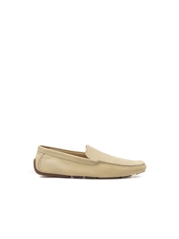Bally Beige Leder Mokassin