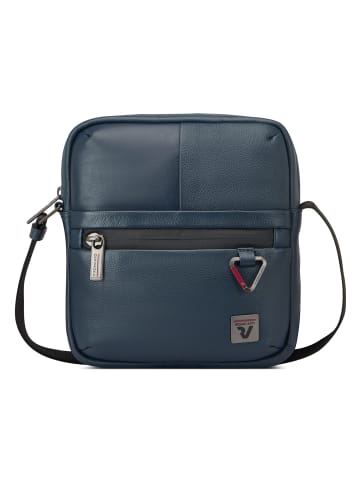 Roncato Trial Umhängetasche Leder 24 cm in blue