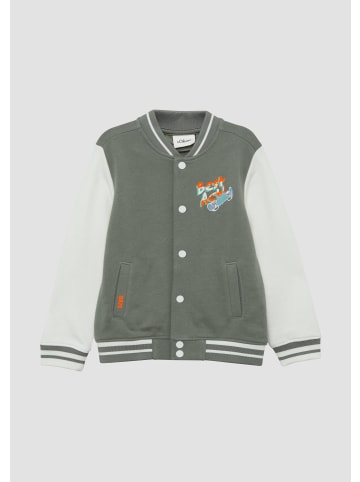 s.Oliver Sweatshirt Jacke in 7807_tannengrün