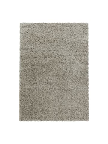 KADIMA DESIGN Teppich Hochflor Shaggy Waschbar Einfarbig SPREE Strapazierfähig in Natur