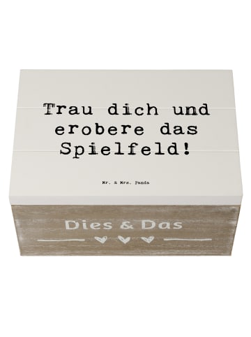 Mr. & Mrs. Panda Geschenkbox Spruch Neue Sportart Mut mit Spruch in Weiß