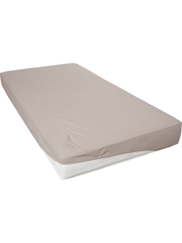 Primera Biber Spannbettlaken in kiesel