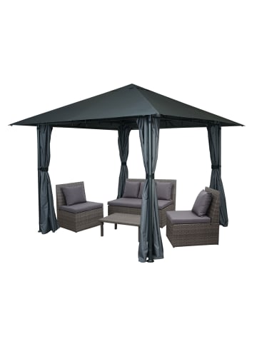 MCW Pergola J63 mit Seitenwand, Anthrazit