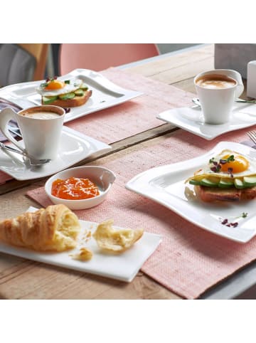 Villeroy & Boch 12er Set Kaffee Set NewWave weiß in weiß