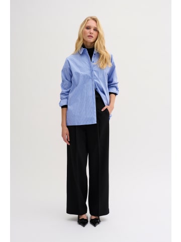 My Essential Wardrobe Langarm - Hemd 03 Loose fit in Medium Blue Striped