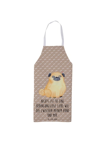 Mr. & Mrs. Panda Schürze Mops mit Spruch in Hundeglück
