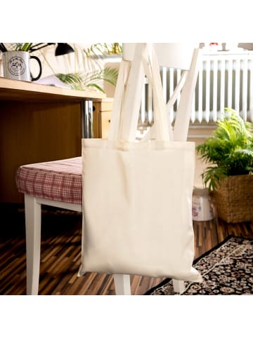 Mr. & Mrs. Panda Shopping Tasche Krebs Astrologie mit Spruch in Creme