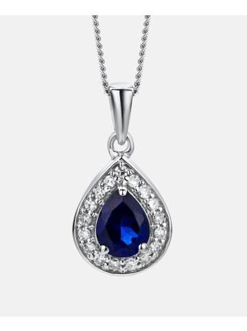 Diamant L'éternel Halskette aus 375 Weißgold mit Diamant mit Saphir