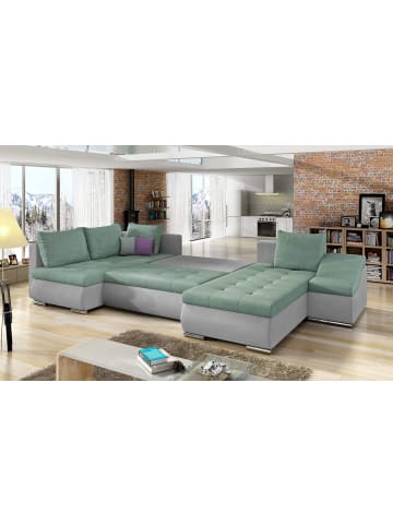 MF Design Gio Recamiere Rechts in Schwarz -  (L) 190 x (B) 351 x (H) 82 cm