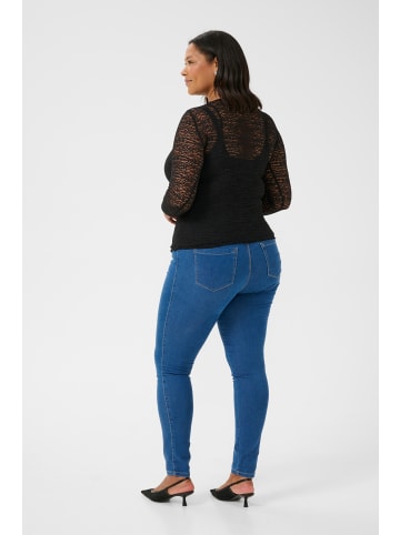 KAFFE curve T-shirt KClinia Tight fit in Black Deep
