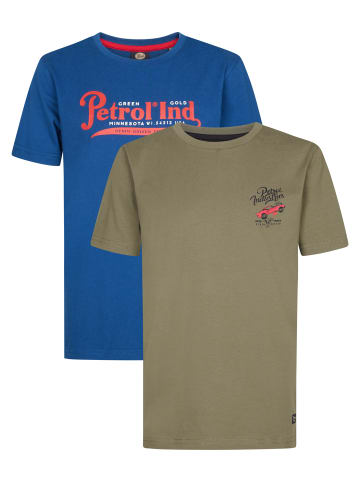 Petrol Industries 2er-Pack T-Shirts mit Logo Yazoo in Mehrfarbig